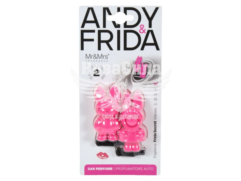 Ароматизатор (Mr&Mrs) Andy&Frida Pink Frida Secret (полимерный на дефлектор) (JANDFRI01V00)