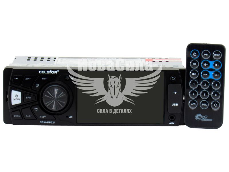 Автомагнітола 1-DIN (Celsior) USB+SD Card+AUX CSW-521 (з монітором) (CSW-521)