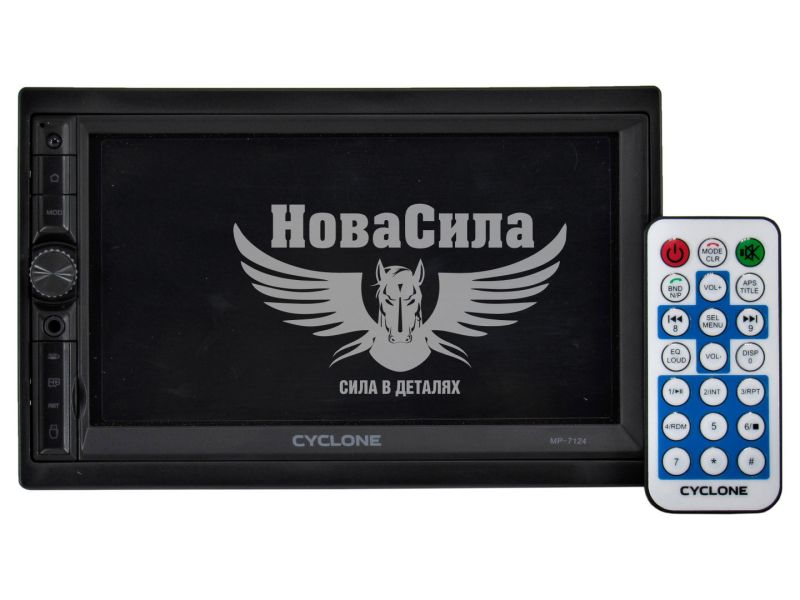 Автомагнітола 2-DIN (Cyclone) USB+Bluetooht+microSD+AUX MP-7124 (MP-7124)