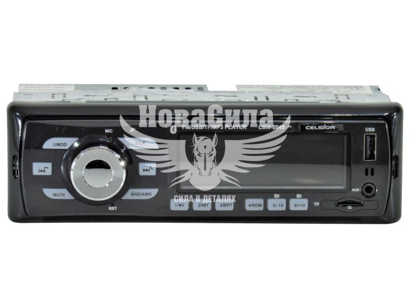 Автомагнітола 1-DIN (Celsior) USB+Bluetooht+SD Сard+AUX CSW-204S (CSW-204S)