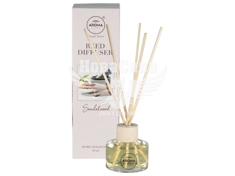 Ароматизатор (Aroma Home) Sticks Sandalwood (жидкий в банке) 50мл. (10932)