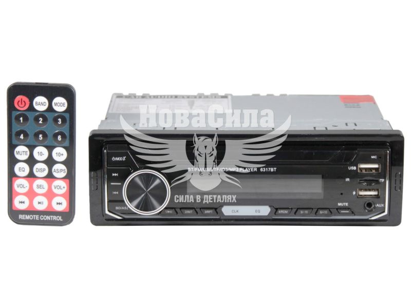 Автомагнітола 1-DIN (КНР) USB+SD Сard+AUX+Bluetooth 6317BT (1DIN MP3 6317BT)