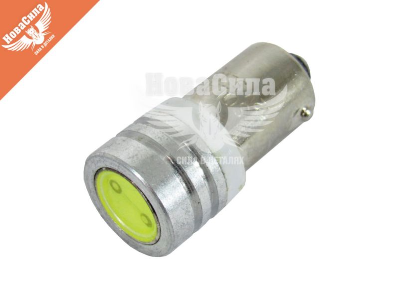 Лампочка з цоколем LED T8.5 SMD біла 1-діод 12V-4Вт BA9s (Solar) (к-т.-2шт.) (SL1333)