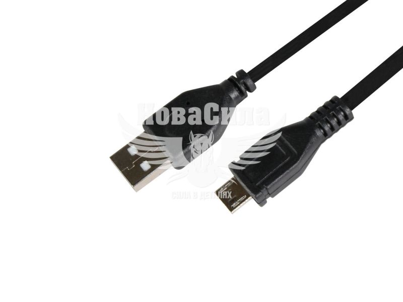 Кабель для зарядки моб. телеф. USB-A to MicroUSB (Maxxter) 1.8м. чорний (UF-AMM-6)