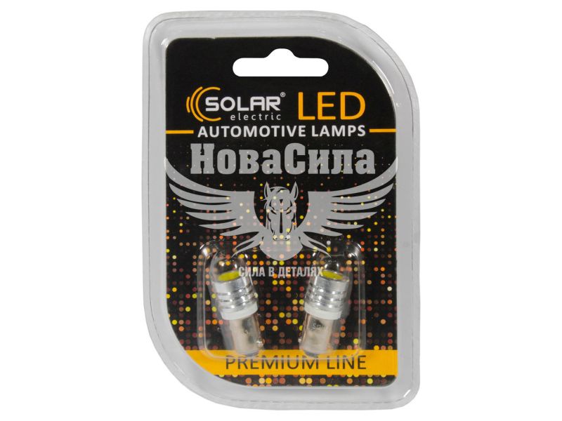 Лампочка з цоколем LED T8.5 SMD біла 1-діод 24V-4Вт BA9s (Solar) (к-т.-2шт.) (SL2533)
