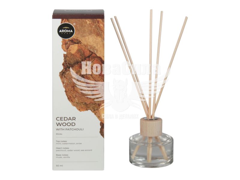 Ароматизатор (Aroma Home) Sticks Cedar Wood (рідкий в банці) 50мл. (92762)