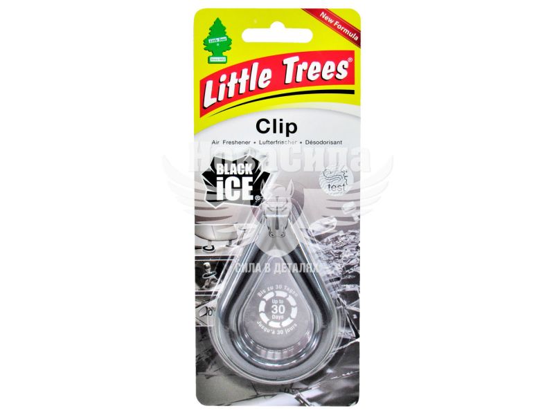 Ароматизатор (Little Trees) Clip Black Ice (кліпса) (9748.7)