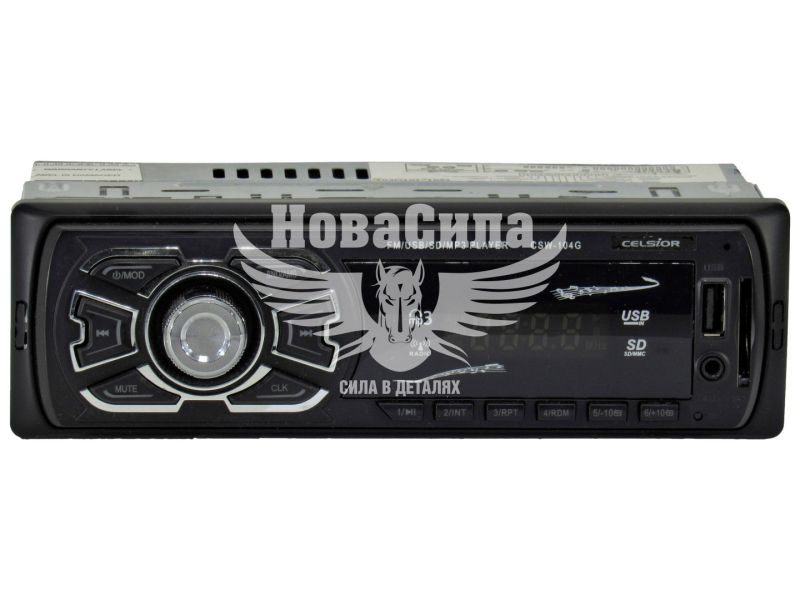 Автомагнітола 1-DIN (Celsior) USB+SD Card+AUX CSW-104G (CSW-104G)