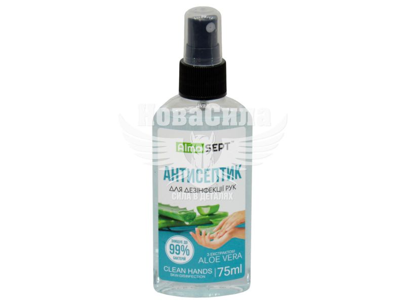 Антисептик (AlmaSEPT) 75мл. (з екстрактом Aloe Vera) (535980)