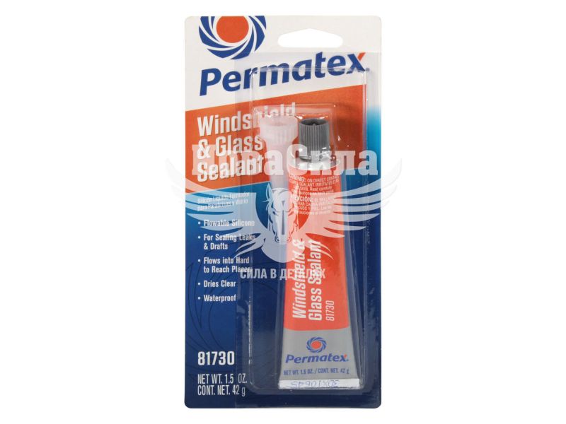Герметик силікон (Versachem) прозорий холодного затвердіння 42гр. (GLASS SEALER) (81730)