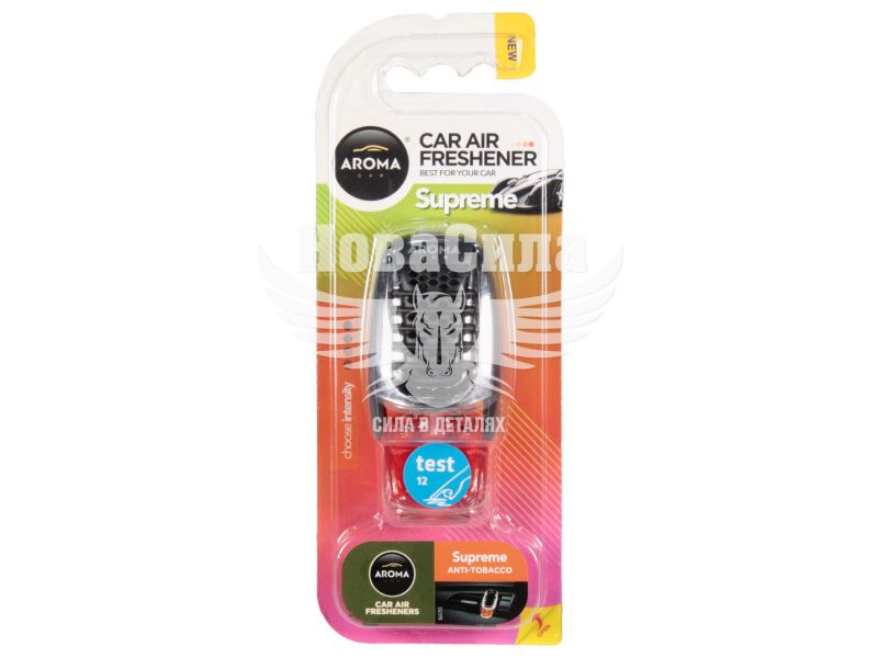 Ароматизатор (Aroma Car) Supreme Slim Anti Tobacco (рідкий на дефлектор) 8мл. (92049)