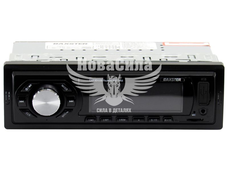 Автомагнітола 1-DIN (Baxster) USB+SD Card+AUX BSF-144B (BSF-144B)