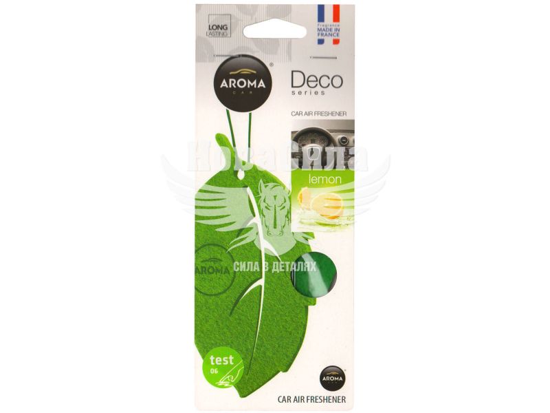 Ароматизатор (Aroma Car) DECO Lemon (підвісний листок) (92700)