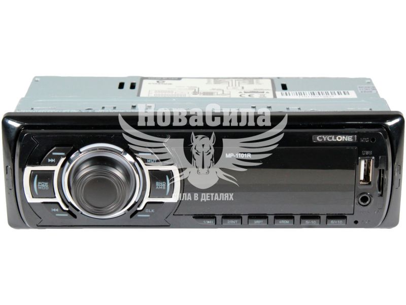 Автомагнітола 1-DIN (Cyclone) USB+SD Card+AUX (MP-1101R) (MP-1101R)