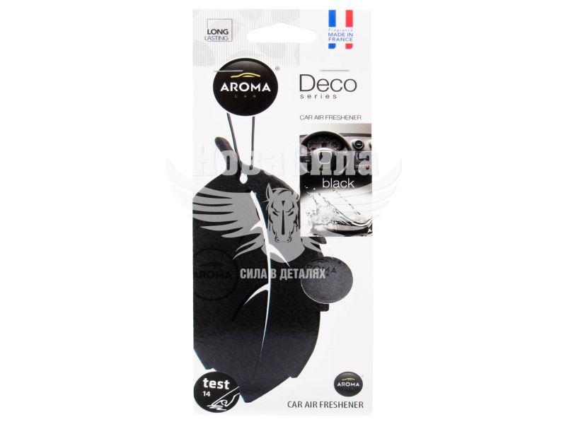 Ароматизатор (Aroma Car) DECO Black (підвісний листок) (92702)