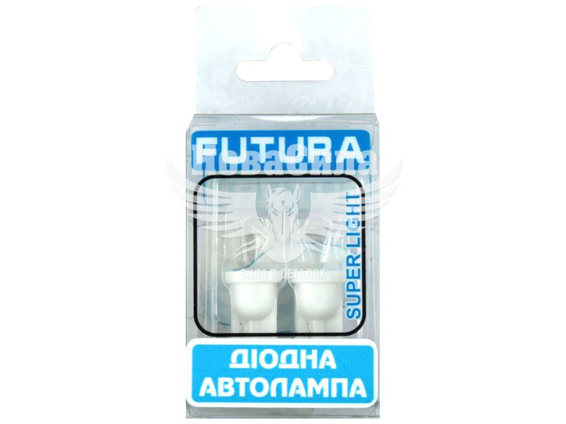 Лампочка без цоколя LED T10_W5W SMD біла 6-діодів 24V W2.1x9.5d (Futura) (к-т. 2шт.) (60521)