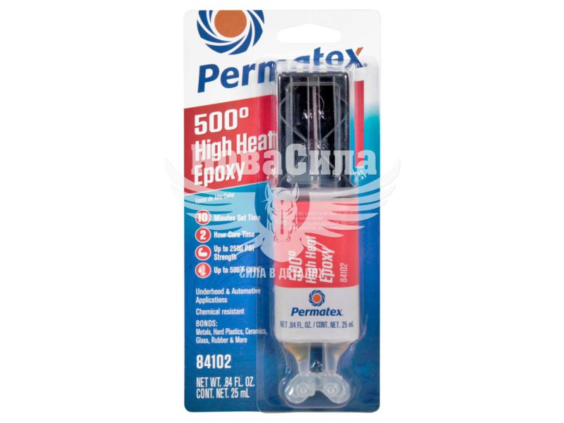 Холодна зварка (Permatex) 25мл. (HIGH HEAT EPOXY 260°С) (84102)