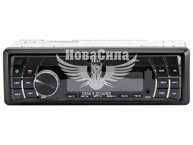 Автомагнітола 1-DIN (Akai) USB+SD Card+AUX CA-6112M3 (CA-6112M3)