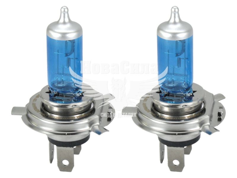 Лампочка галогенна H4 P43t 12V-60/55Вт (Osram) (Cool Blue Hyper Osram 5000K)