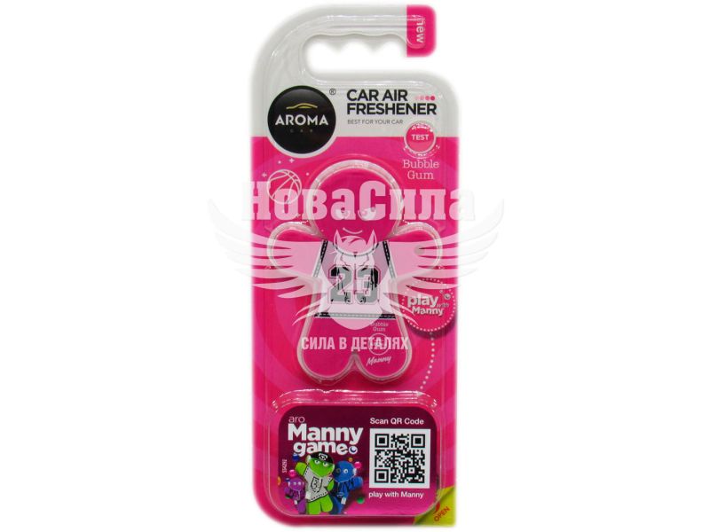 Ароматизатор (Aroma Car) Car Manny Bubble Gum (полімерний на дефлектор) (92994)