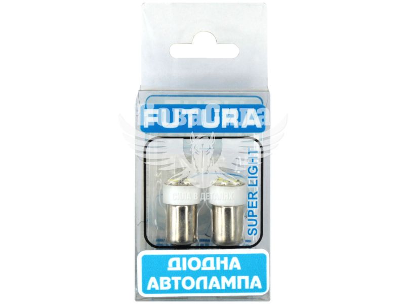 Лампочка з цоколем LED T4W SMD біла 6-діодів 24V-0,7Вт BA9s (Futura) (к-т.-2шт.) (60621)