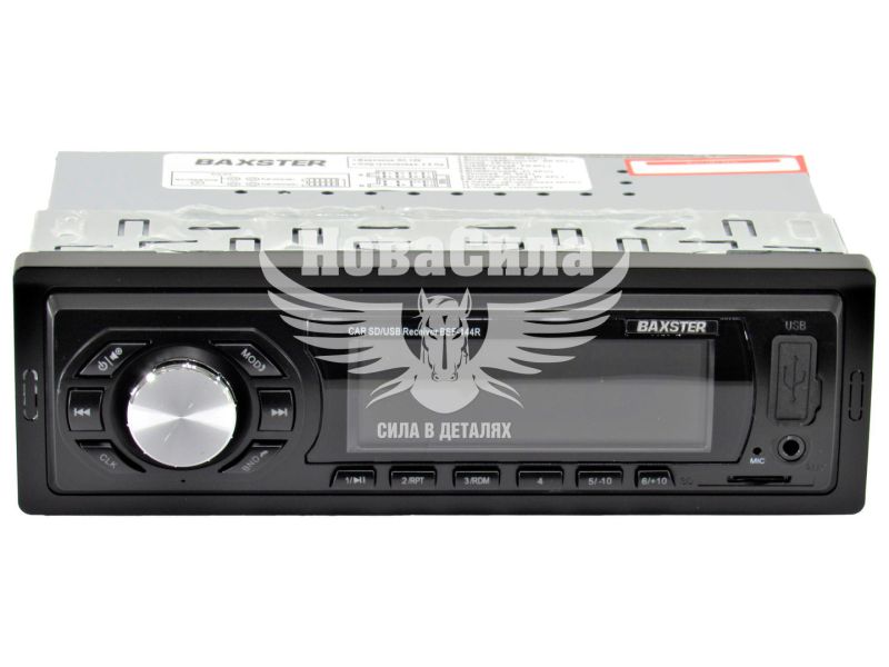 Автомагнітола 1-DIN (Baxster) USB+SD Card+AUX BSF-144R (BSF-144R)