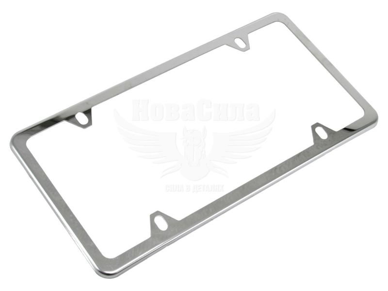 Рамка номерного знаку (CarLife) USA TYPE (ТИП США хром кріплення 4 отвори) (NH450)