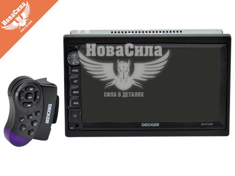 Автомагнітола 2-DIN (Decker) USB+Bluetooht+microSD+AUX DV-711W (DV-711W)