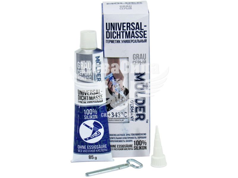 Герметик силікон (Molder) сірий 85гр. (UNIVERSAL-DICHTMASSE GRAU +343C) (SIL343)