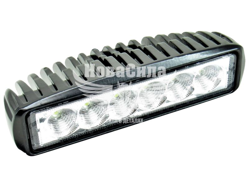 Фара світлодіодна LED 18W 6000К (Brevia) (160х45х55мм.) FLOOD (10611FX1)