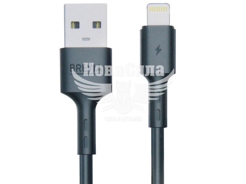 Кабель для зарядки моб. телеф. USB-A to Lightning (Brevia) 1м. чорний, Box (51100) (51100BULC1)
