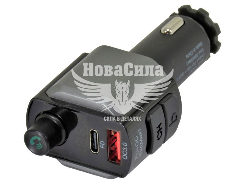 Модулятор MP3 FM (Celsior) в прикурювач (+ QC3.0, Type-C) (FM-CL21BT)