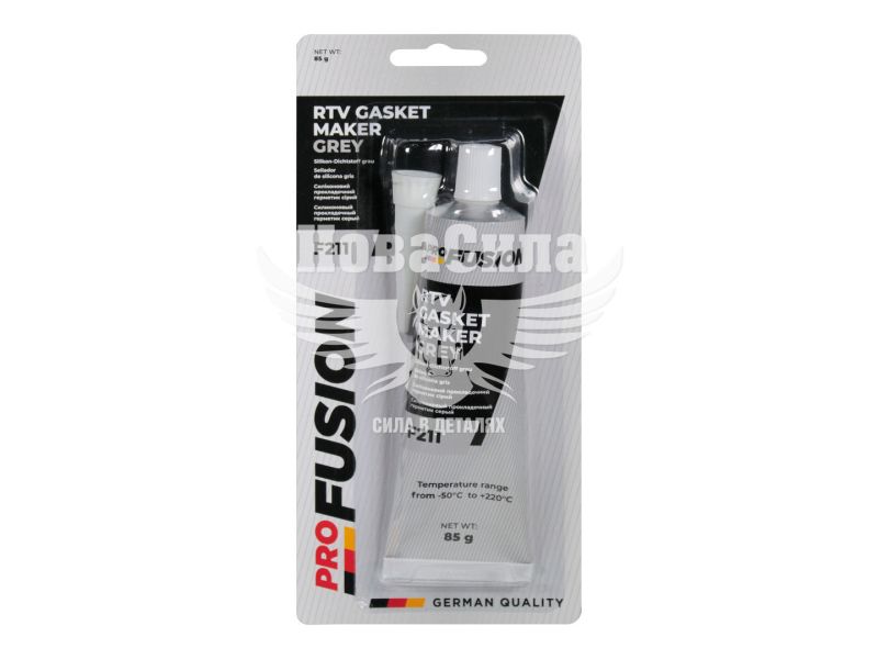 Герметик силікон (PRO Fusion) сірий 85гр. (GASKET MAKER Grey +220C) (F211)
