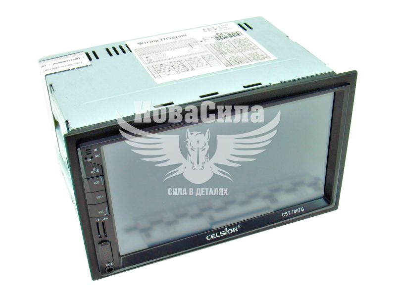 Автомагнітола 2-DIN (Celsior) USB+Bluetooht+SD Сard+AUX+GPS GST-7007G (GST-7007G)