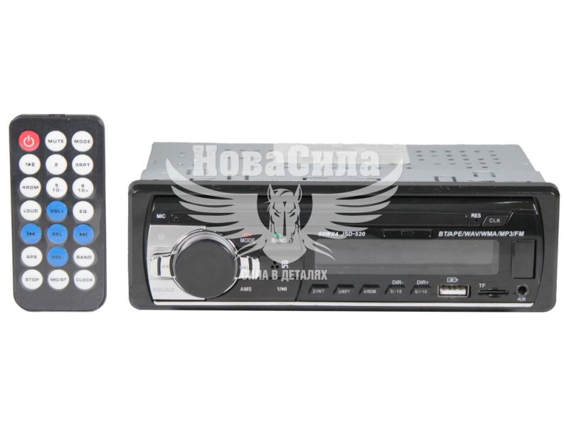 Автомагнітола 1-DIN (КНР) (USB+AUX+FM-card-MP-3) (520) (Jsd-520)