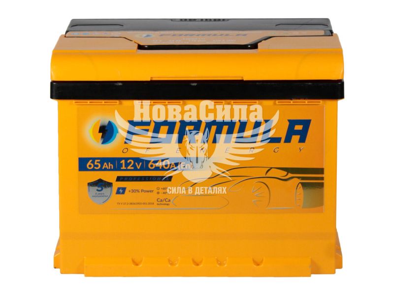 АКБ 65-А/Ч (Formula) Professional (L+) 640A (242х175х190мм.)