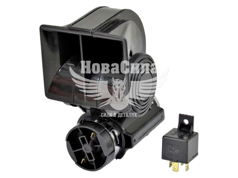 Сигнал повітряний ракушка 12V (Elegant) чорн. NAUTILUS (100 750)