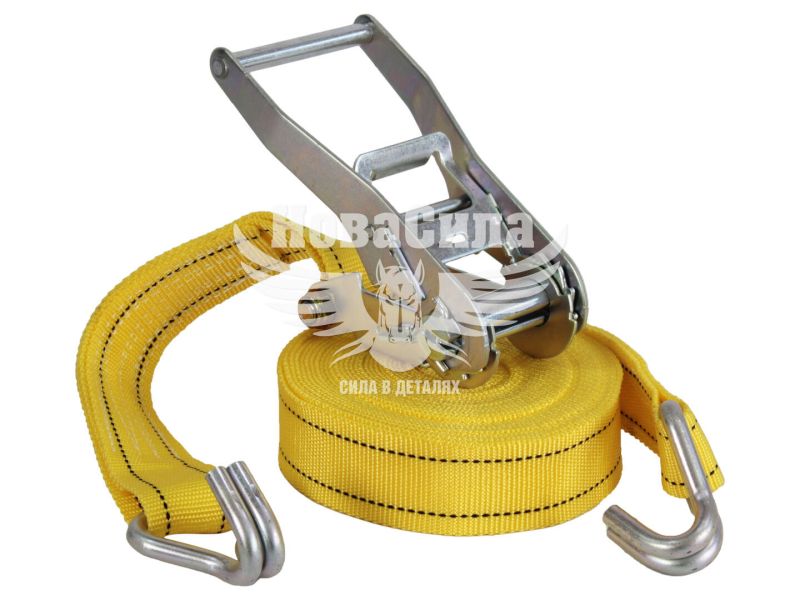 Трос-ремінь стяжний 5т.10м. (Vortex) (трос+мех.) (VX-51050)