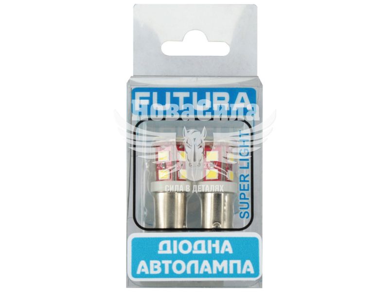 Лампочка з цоколем LED T4W SMD біла 12-діодів 24V-2,5Вт BA9s (Futura) (к-т.-2шт.) (70621)