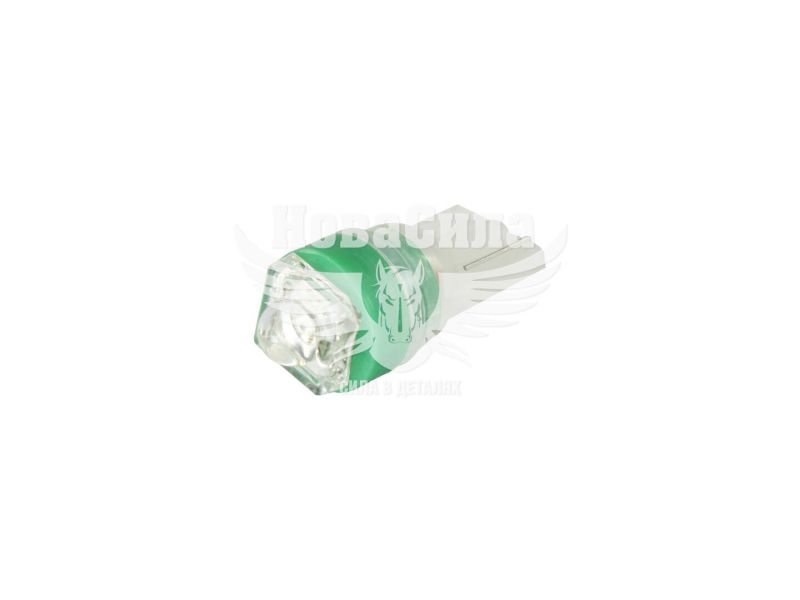 Лампочка без цоколя LED T10_W5W LEDS зелена 1-діод 24V W2.1x9.5d (Futura) (упак.-10шт.) (20523)