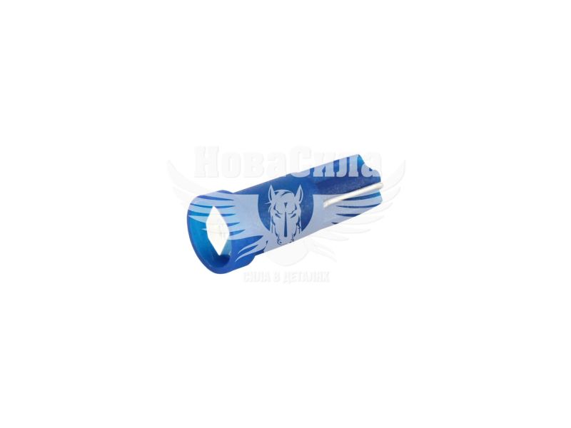 Лампочка без цоколя семечка LED T5 W1.2W SMD синя 1-діод 12V-0,1Вт W2x4.6d (Futura) (упак.-10шт.) (10112)