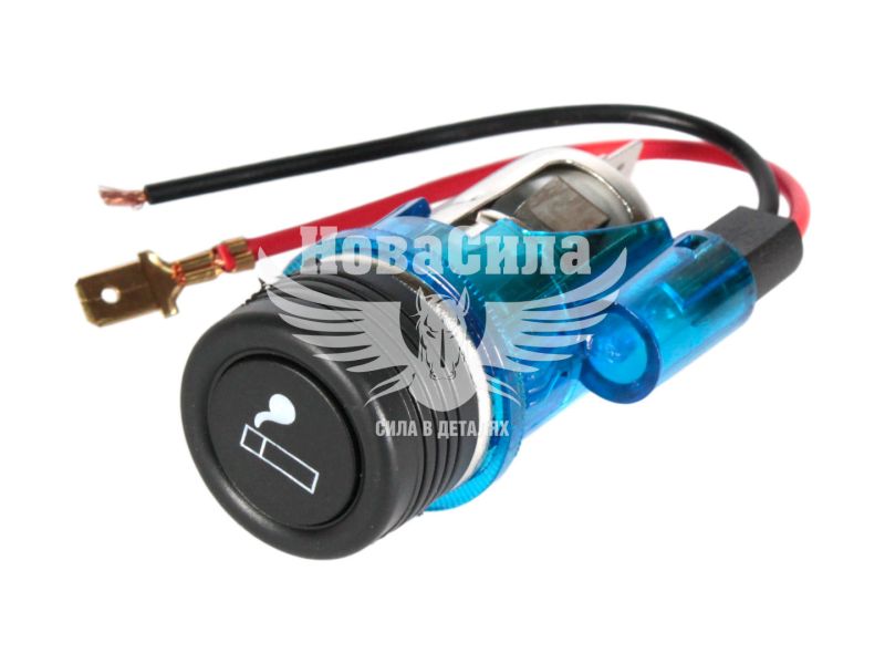 Прикурювач унів. в зб. (Zollex) 12V (EURO з підсвіткою) (12051)
