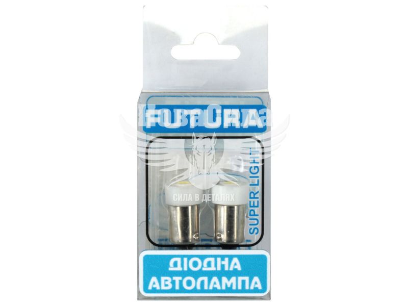 Лампочка з цоколем LED T4W SMD біла 1-діод 12V-0,4Вт BA9s (Futura) (к-т.-2шт.) (30611)