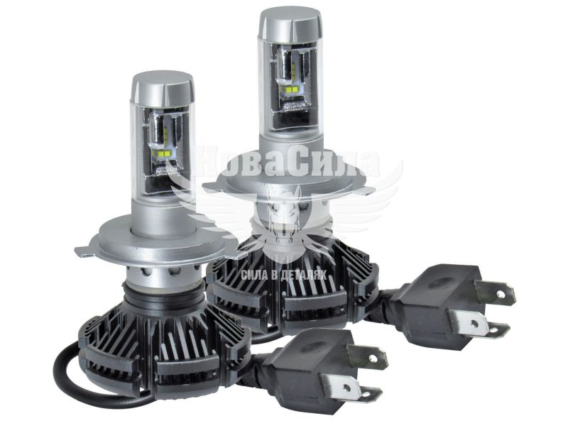 Лампочка LED H4 (Solar) ZES (6000K 50W) (8804)