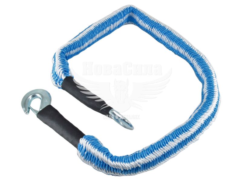 Трос буксира 2.5т. 4м. крюк еласт. (Vortex) (0-2522-VX)