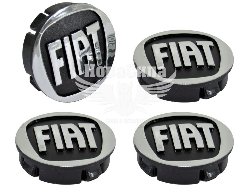 Ковпачки для титанових дисків Fiat (КНР) 60/55мм. (чорний) (fia5955b)