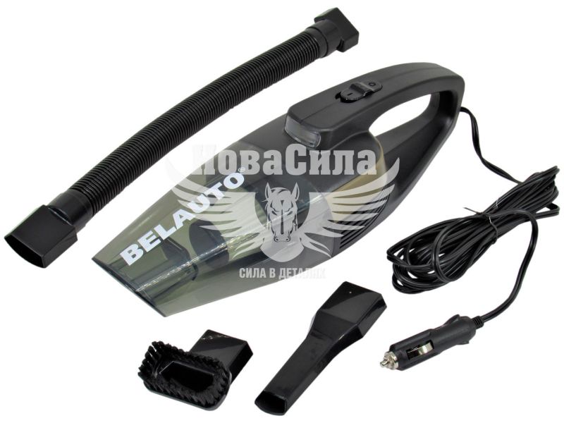 Пилосос автомобільний (Belauto) чорний (Тайфун) (BA55B)