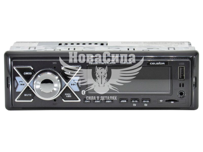 Автомагнітола 1-DIN (Celsior) USB+Bluetooht+SD Сard+AUX CSW-206R (CSW-206R)