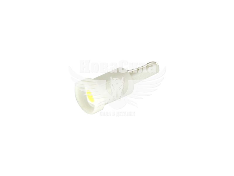 Лампочка без цоколя семечка LED T5 W1.2W SMD біла 1-діод 12V-0,1Вт W2x4.6d (Futura) (упак.-10шт.) (10111)