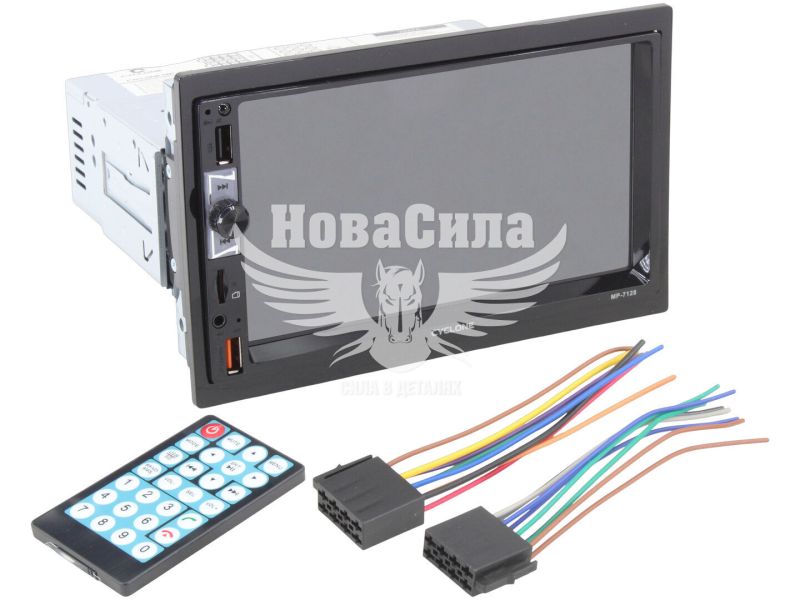 Автомагнітола 2-DIN (Cyclone) USB+Bluetooht+microSD+AUX MP-7128 (MP-7128)